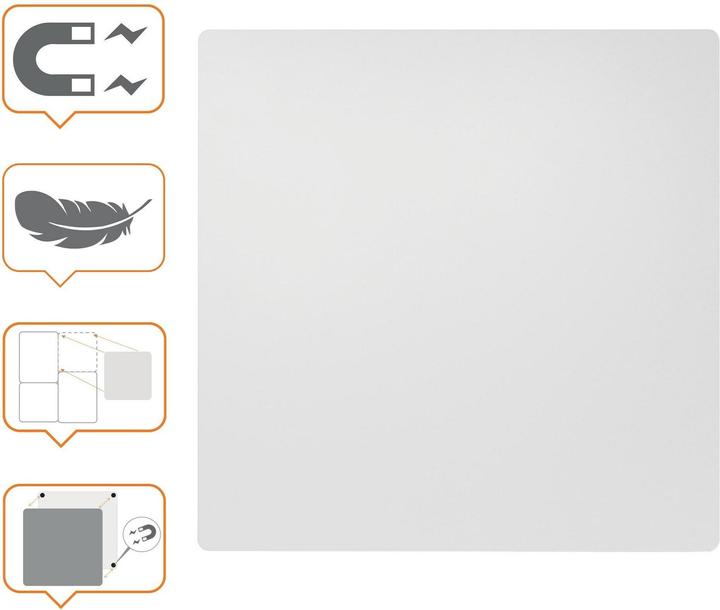 Image du produit Nobo Tableau blanc Frameless (45 x 45 cm)
