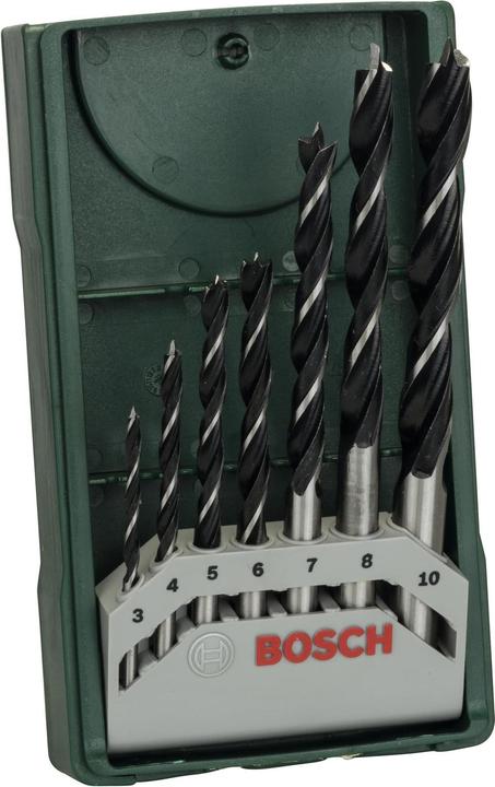 Produktbild Bosch Zubehör Mini-X-Line-Holzbohrer-Set, 7-teilig (8 mm, 10 mm, 4 mm, 3 mm, 5 mm, 6 mm, 7 mm)