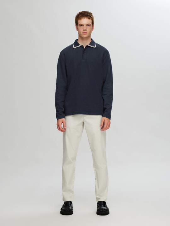Actual product image Selected Homme Slhclements Detail Ls Polo (L)