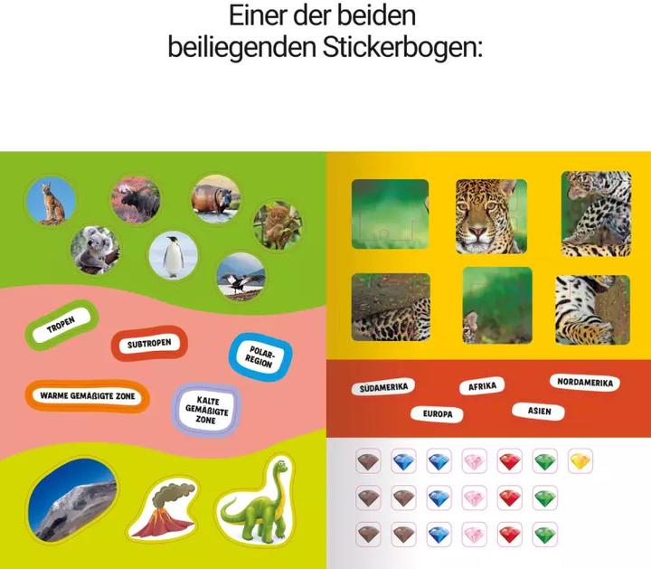 Produktbild Ravensburger Guinness World Records Stickern und Rätseln: Planet Erde (Deutsch, Eddi Adler, Martine Richter, 2022)