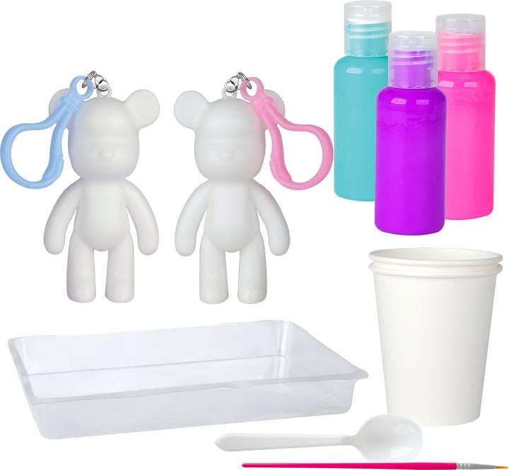 Actual product image Gear2play Giessmurmelbär-Schlüsselanhänger-Set 2Tlg.
