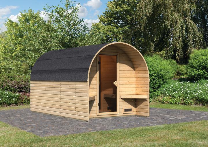 Immagine prodotto Karibu Anticamera della sauna a barile (Senza forno)