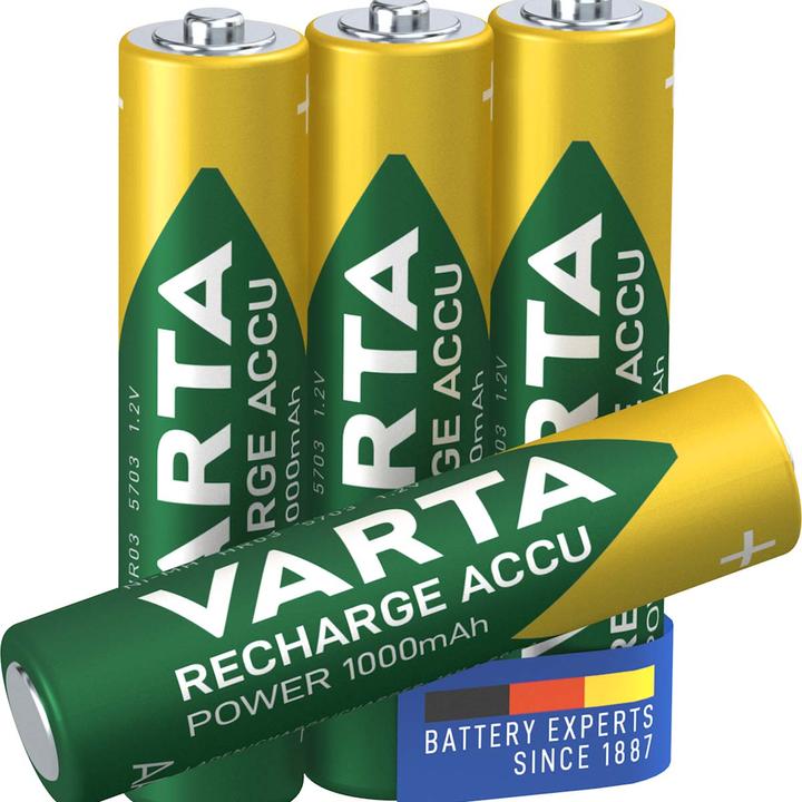 Productafbeelding Varta Accu Power opladen (4 Pcs., AAA, 1000 mAh)
