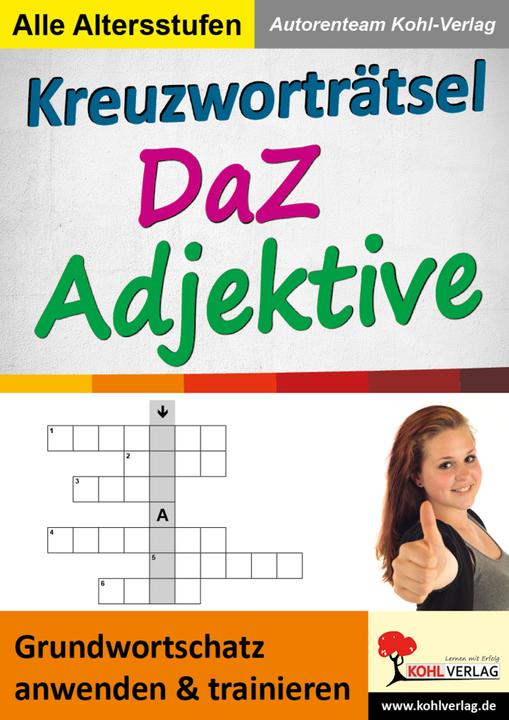 Kreuzworträtsel DaZ - Adjektive (Deutsch, 2016)