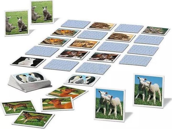 Produktbild Ravensburger Memory Tierkinder (Dänisch, Niederländisch)