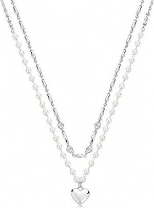 Brosway Delicate Double Necklace With Pearls And Chakra Crystals Bhkn131
