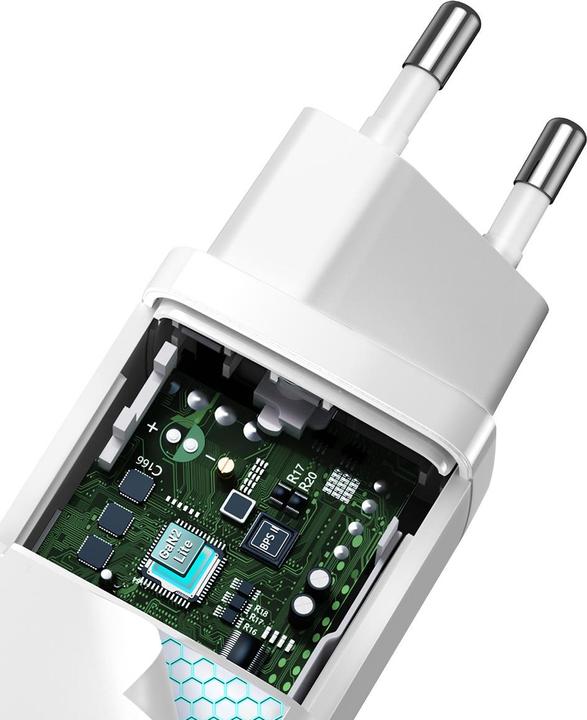 Immagine prodotto Baseus Caricabatterie rapido GaN2 LiteC+U 65W EU Bianco (65 W)