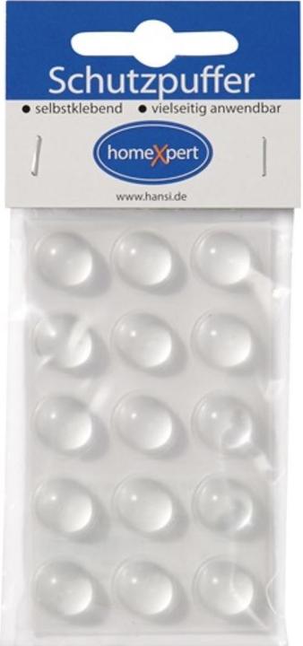 Hansi-Siebert Protective buffer Clear 16 mm plastic transparent lens self-adhesive (Stop dampers, 15 Piece)