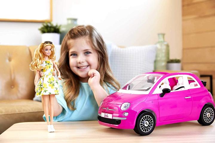 Image du produit Barbie Poupée et véhicule Fiat 500