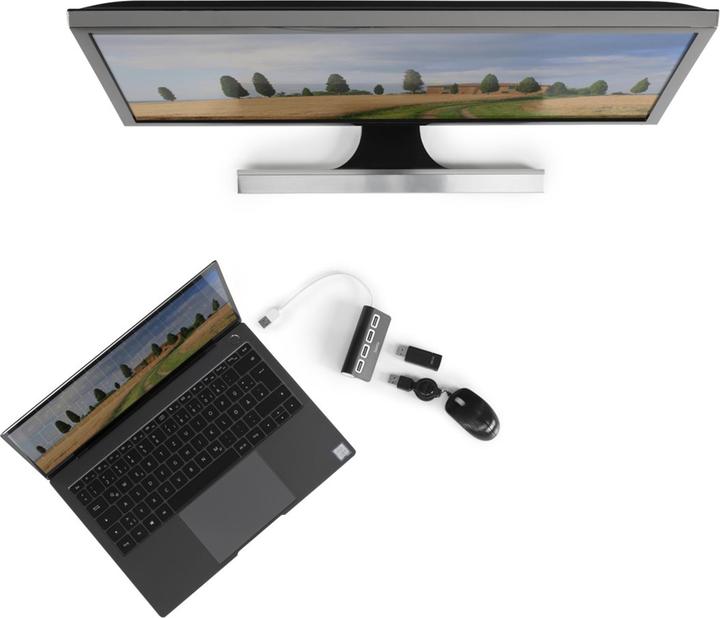 Actual product image Hama USB-A-Hub (USB-A, 4 Ports)