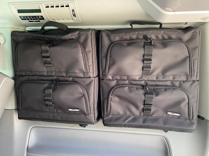 Actual product image Felleisen Set of 4 VWCalifornia Beach bags (2xTr ger, 4x BasicONE)incl. thermal mats in black (24 l)