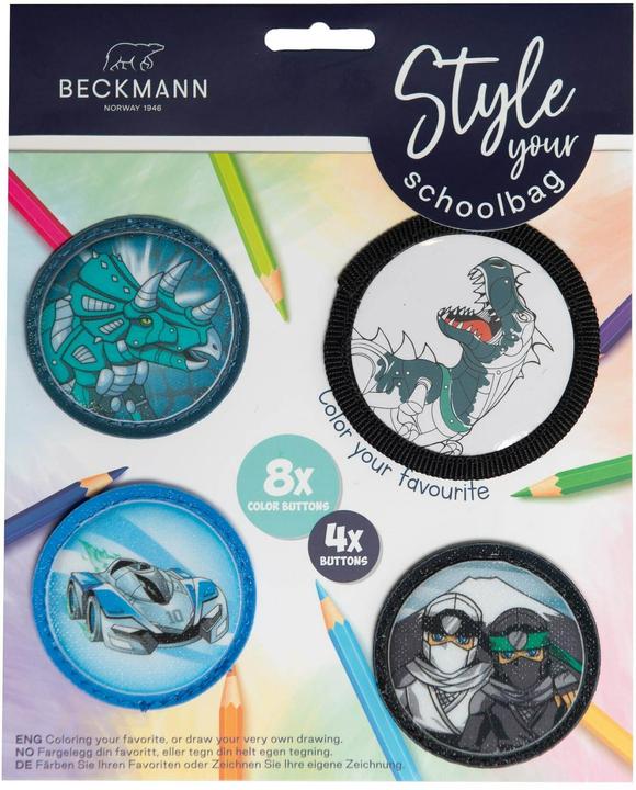 Beckmann Zubehörset für Schulrucksack Kletties (0.18 l)