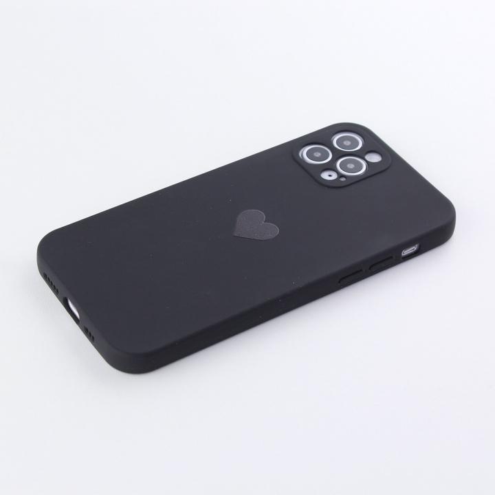 Produktbild PhoneLook Hülle Silikon Mat Herz (Apple iPhone 12 Pro Max)