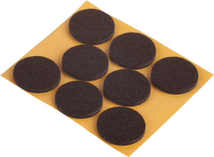 Actual product image Fix-o-moll Felt gliders 3 mm / Ø 28 mm 8 x (Felt gliders, 8 Piece)