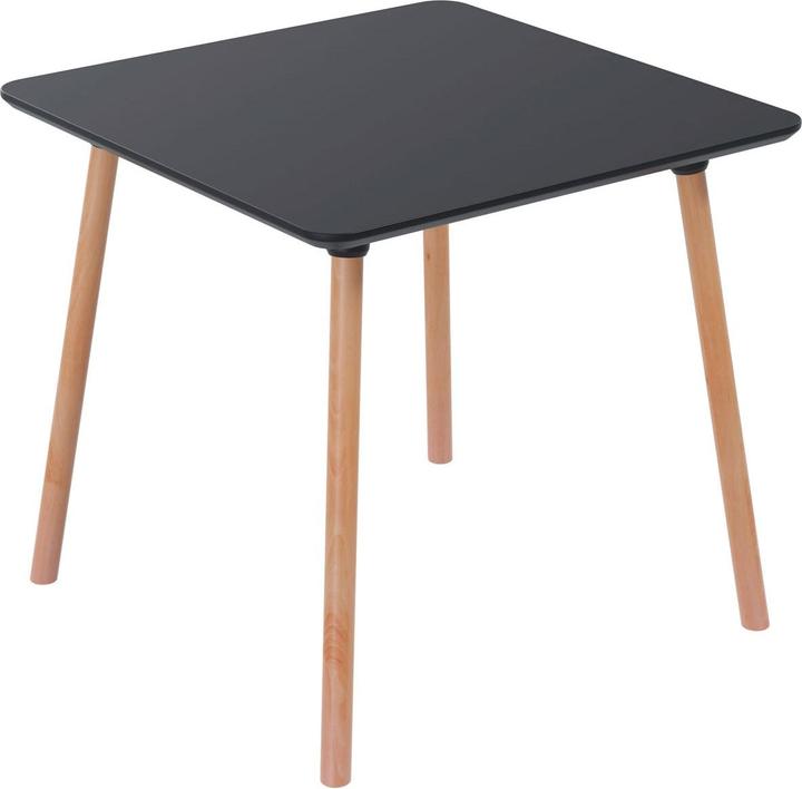 Immagine prodotto Paperflow PALOMBA Tavolo bistrot in legno nero 80,0 x 80,0 x 75,0 cm (80 x 80 x 75 cm)