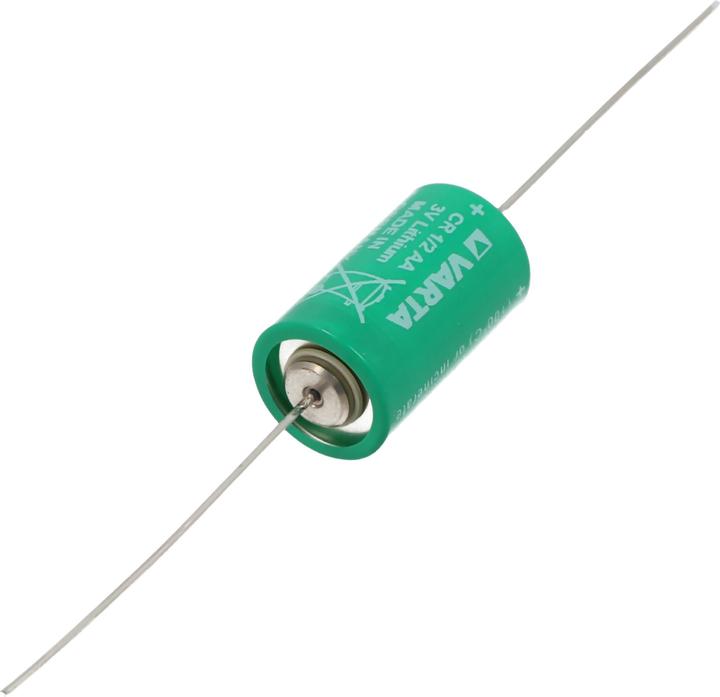 Actual product image Varta Battery CR1/2AA, 6127 with axial solder wire (1 pcs., 1/2 AA, 950 mAh)