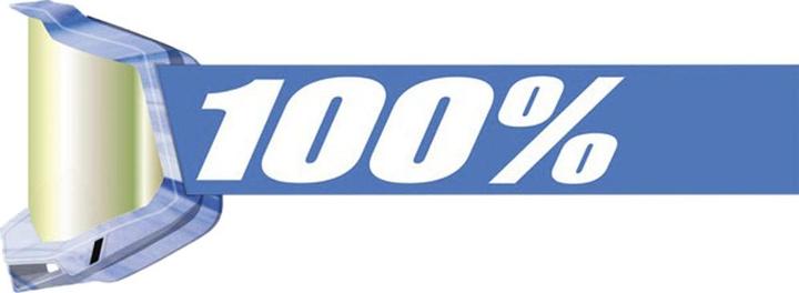 Produktbild 100% Accuri 2 Goggle (Weiss, Blau, Mirror True Gold)
