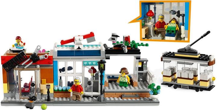Image du produit LEGO Maison de ville avec animalerie Café (31097, LEGO Creator 3-in-1)