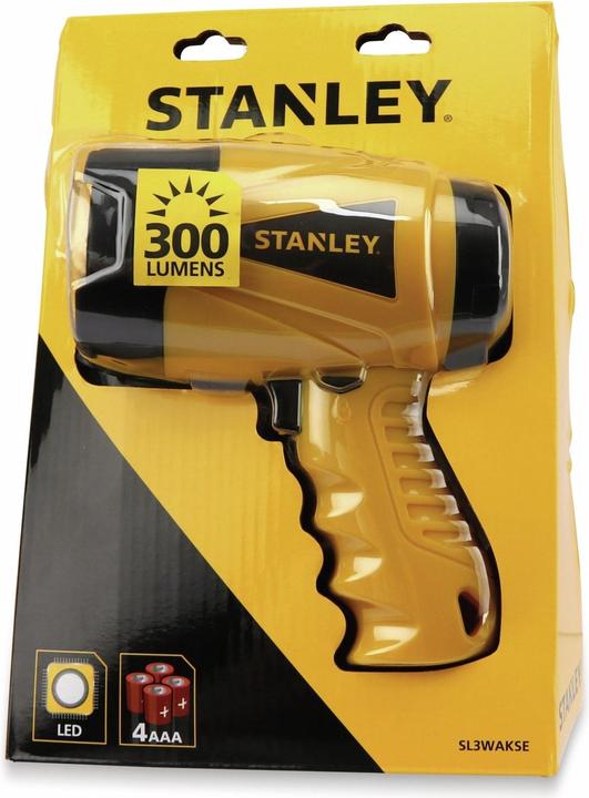 Image du produit Stanley - Flashlight / Projecteur 3W LED 300Lum (4x AA inclus) (13 cm, 300 lm)