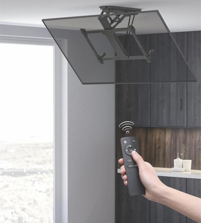 Image du produit Techly Support TV pivotant motorisé pour plafond (Plafond, 70", 35 kg)