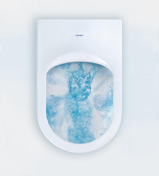 Immagine prodotto Duravit WC sospeso ME by Starck a basso profilo con bordo a spruzzo aperto Risparmio idrico bianco