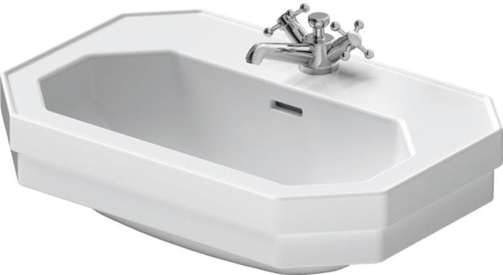 Actual product image Duravit Washbasin 1930 m ÜL HLB 1 tap hole 600x410mm white (410 mm, 600 mm)