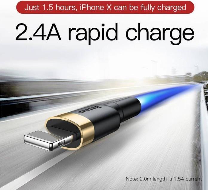 Actual product image Baseus Cafule Series for Apple (2 m, USB 2.0)