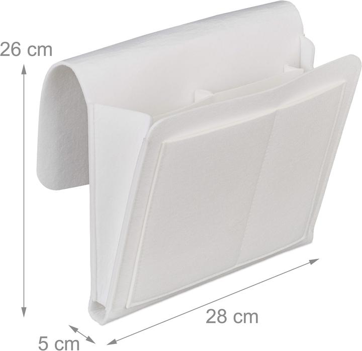 Image du produit Relaxdays Poche-de-lit (1 x, 28 x 5 x 26 cm)