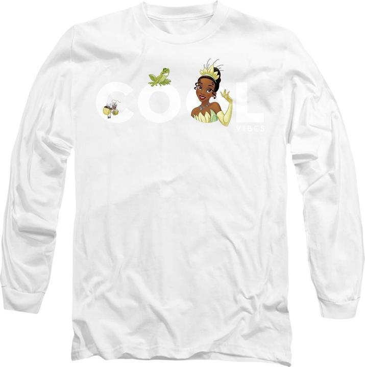 Immagine prodotto Disney Princess Cool Vibes Maglietta Tiana e il Principe Naveen Adulto Unisex (L)