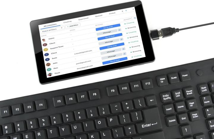 Produktbild Gembird FLEXIBLE USB ENG/Juodas KB-109F-B (DE, Kabelgebunden)