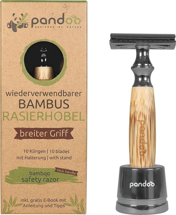 Pandoo Bambus Rasierhobel br.Griff