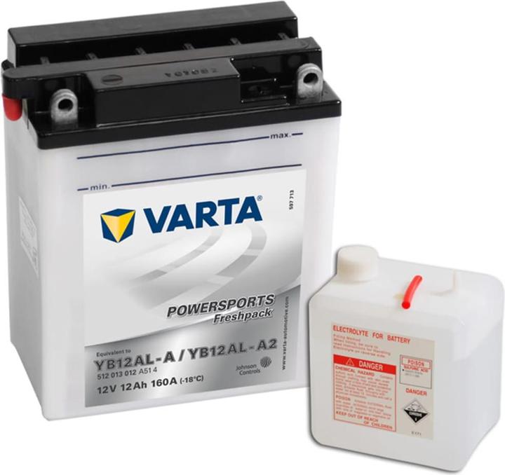 Varta Motorradbatterie (12 V, 12 Ah, 160 A)