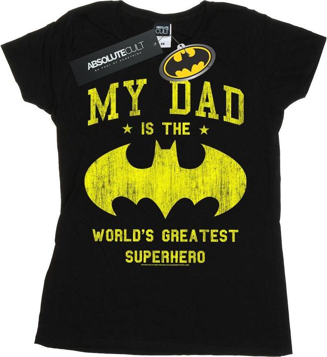 Batman Mein Vater ist ein Superheld TShirt aus Baumwolle