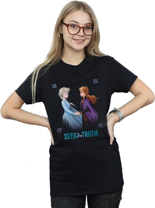 Image du produit Disney - T-shirt FROZEN ELSA AND ANNA SEEK THE TRUTH - Femme (L)