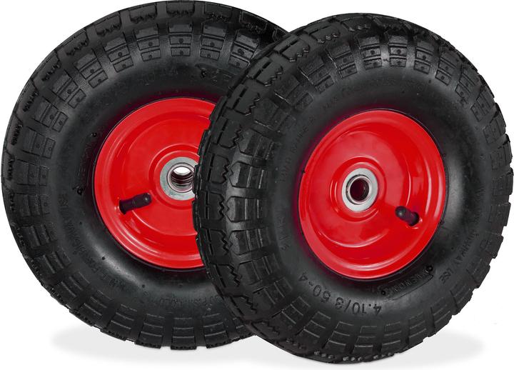 Actual product image Relaxdays Hand truck wheel 4.1/3.