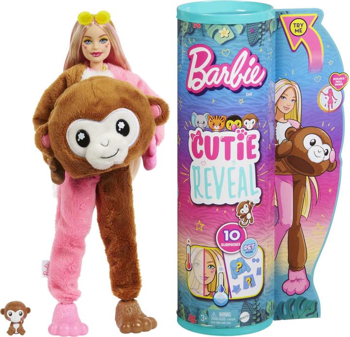 Productafbeelding Barbie Cutie Onthulling Jungle Serie - Aap