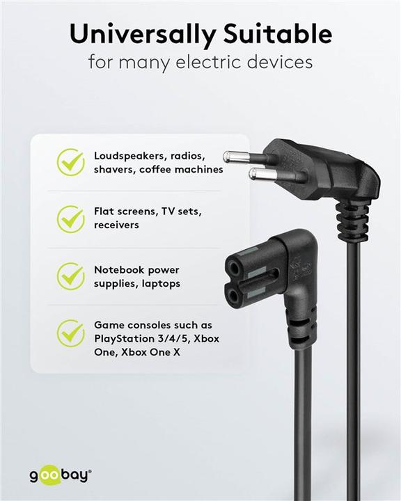 Image du produit Goobay CEE 7/16 – C7 (5 m)