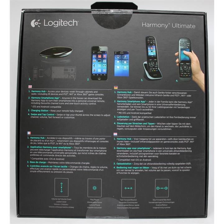 Produktbild Logitech Harmony Ultimate (Universal Fernbedienung, Infrarot)