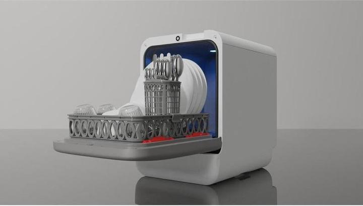 Productafbeelding Daan Tech Bob wit/zilver vaatwasser
