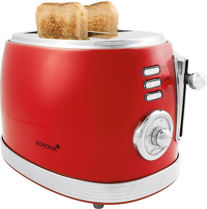 Produktbild Korona 2-Scheiben Toaster Retro rot 21668