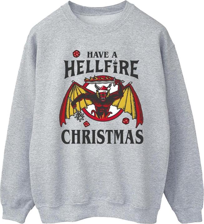 Netflix Stranger Things Hellfire Christmas Sweatshirt (XL)