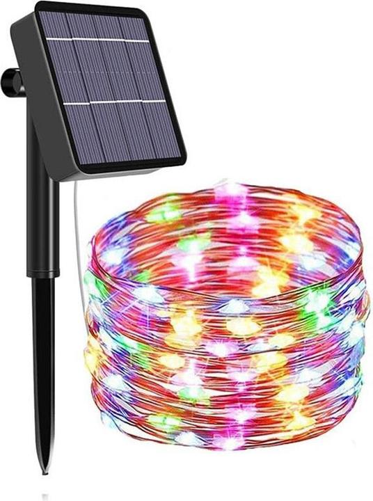Immagine prodotto Hermex 32 m di luci solari da fata a LED, ghirlanda di luci da giardino RGB (32 m)