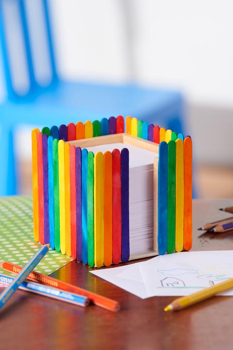 Immagine prodotto VBS Scatola per appunti con blocco note, porta appunti, organizza la tua scrivania con un blocco note.