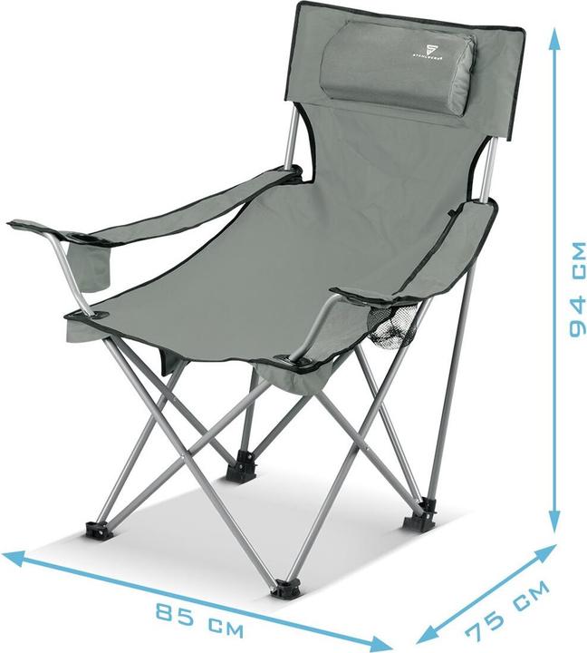 Image du produit Stahlwerk Chaise de camping Chaise de jardin Chaise pliante Chaise de pêcheur Fauteuil pliant