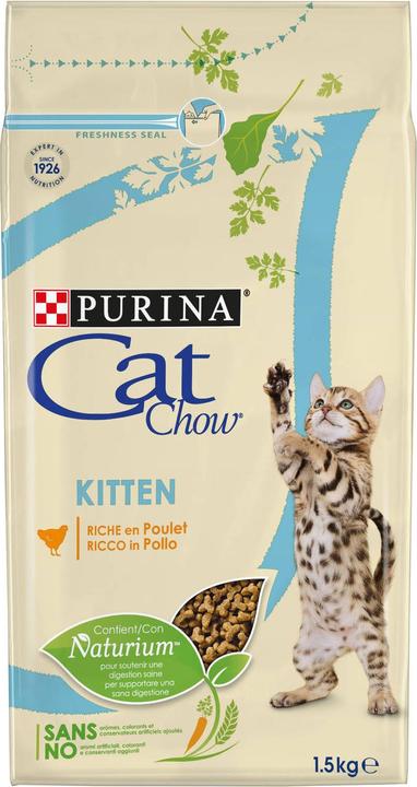 Actual product image Cat Chow Kitten 1,5kg (Puppy + kitten, 1 pcs., 1500 g)