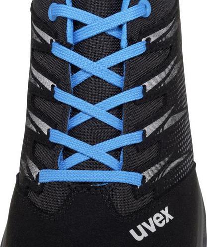 Productafbeelding Uvex Safety 2 trend lage schoenen S2 69398 blauw, zwart breedte 11 maat 51 (S2, 51)