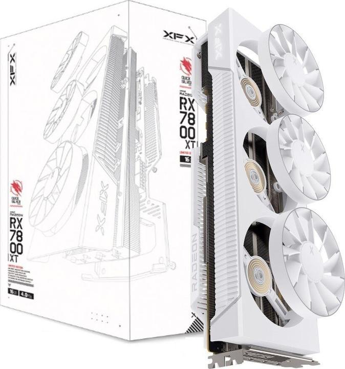 Immagine prodotto XFX Qicksilver Radeon RX 7800 XT Magnetic Air Gaming Arctic White (16 GB)