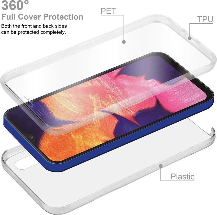Produktbild Cadorabo TPU 360 Grad Case Cover (Samsung Galaxy A10, HTC One M10)
