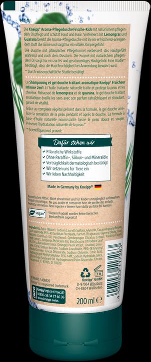 Image du produit Kneipp Shampooing et gel douche Fraîcheur intense (200 ml)