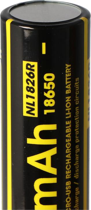 Image du produit Nitecore 18650 Batterie USB 2600mAh NL1826r